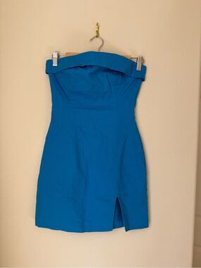 RNWY the Label Crystal Mini Dress Blue Size S (US 4)